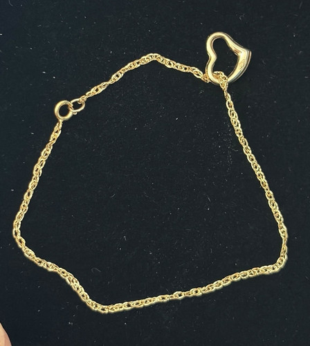 9ct solid gold rope chain - gold,