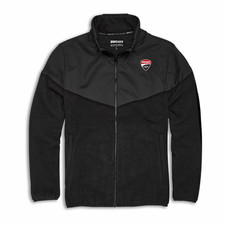 Ducati DC Speed Fleece Jacket Black Ducati Corse Logo Casual Warm Mens 98771073
