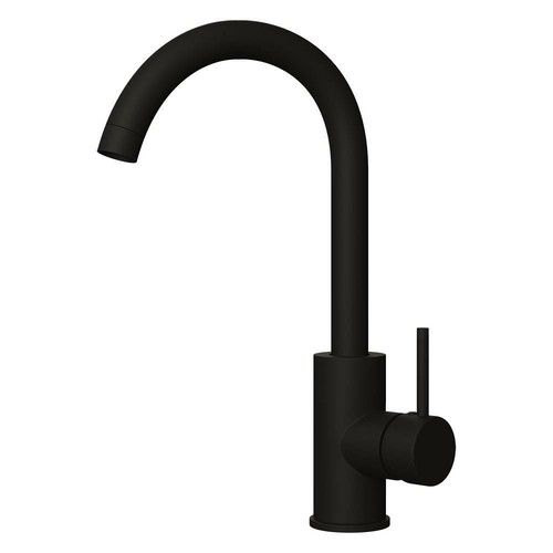Black kitchen sink tap mono - black,