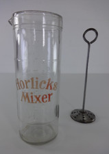 Vintage Horlicks Beaker With Mixer Glass Original Drinks Measuring Jug English