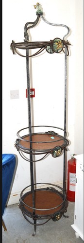 Antique wrought iron tiered - antique,