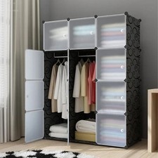 Modern Simple Wardrobe Simple Wardrobe Plastic Storage Cabinet Bedroom Closet.UK