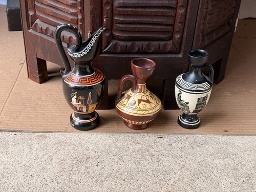 Greek pottery vase set d - greek, 3