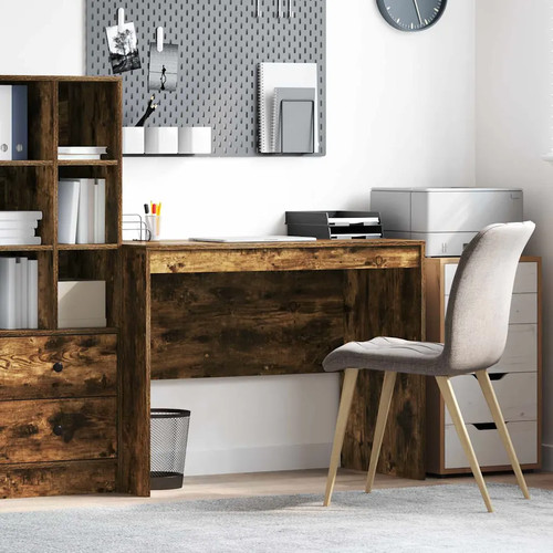 Walplus smoked oak office desk - walplus,