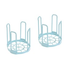  2pcs Bowl Rack Organizer Plastic Dish Drying Display Rack Non-slip Drainer for