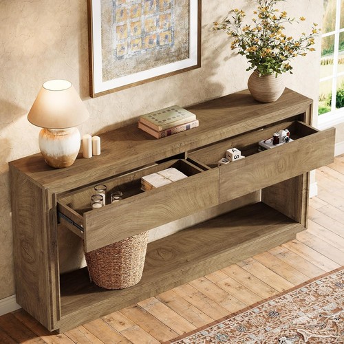 Farmhouse wooden console - farmhouse,