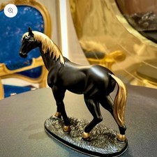 Premium Black Ceramic Horse Sculpture