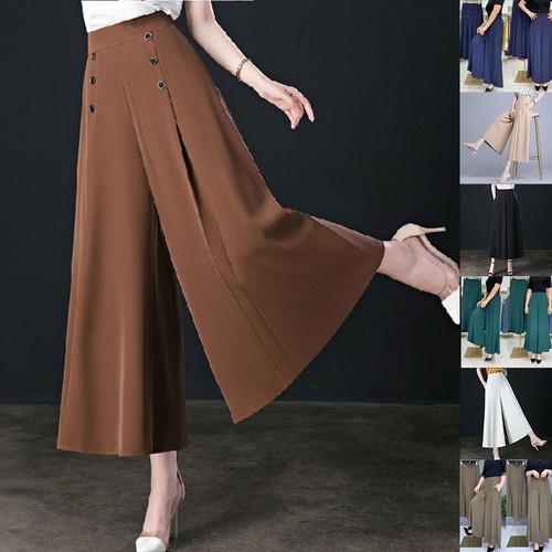 Women elegant wide leg pants - elegant,
