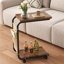Side Table C Shaped for Sofa Coffee End Tables for Living Room Bedside Tables UK