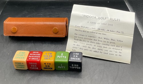Vintage bakelite golf dice - vintage,