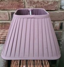 Aubergine Pink  Pleated Lamp