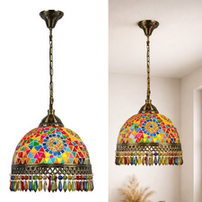 Moroccan Glass Mosaic Pendant