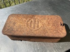 Vintage International Harvester Tractor Implement Tool Box IHC Wood Bottom.