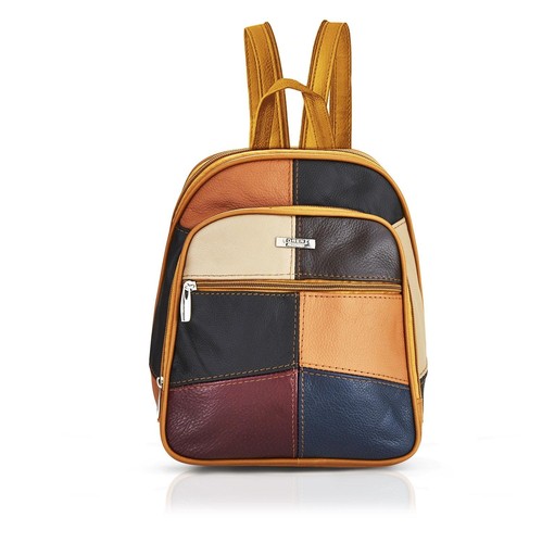 Womens leather backpack real - womens,