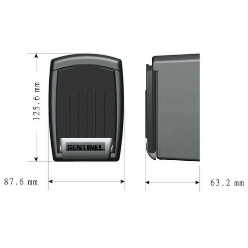 Sentinel push button key safe - push,