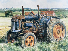 Pencil Signed Limited Edition Coloured Print  Fordson Major E27N Steven Blinks
