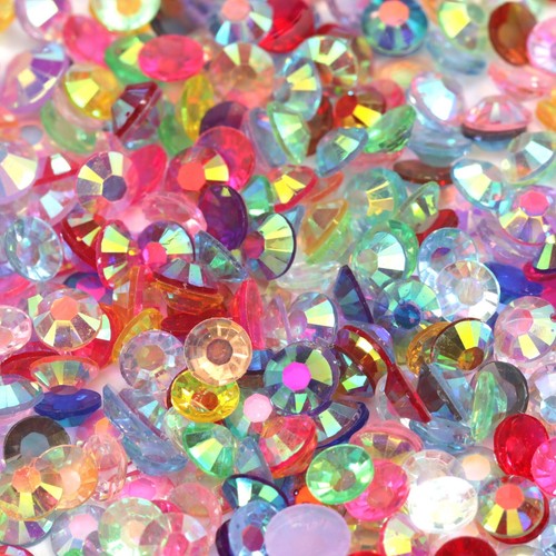 6mm crystal flat back ab - 6mm,