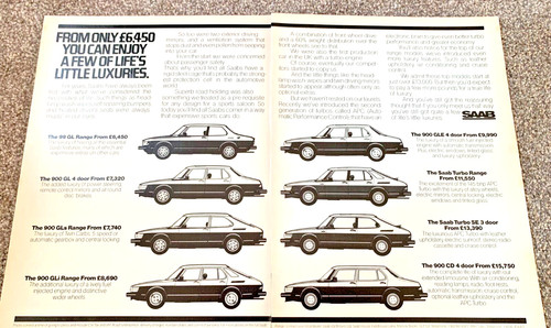 Saab 900 range 1980s - range,