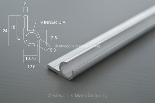 Awning rail small 1m - awning,