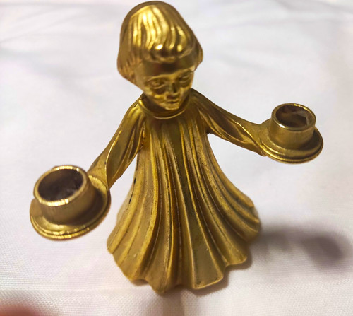 Brass figurine double - brass,