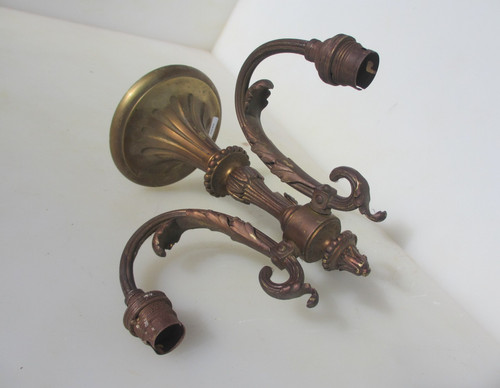 Antique brass ceiling light - brass,