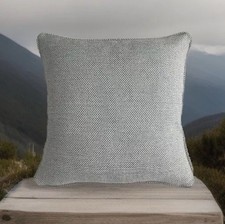 A 16 Inch cushion cover in Laura Ashley Anneliese Seaspray Fabric