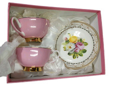 Wellington Castle Pink Teacups