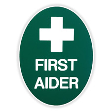 FIRST AID ENGRAVED OVAL PIN