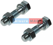 2 x M16 x 65mm Long Tow Ball Towbar Towball Nuts and Bolts & Shake Proof Washers