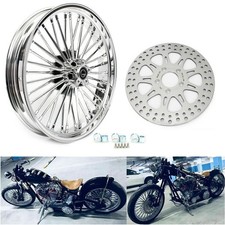 21X3.5 Fat Spoke Front Wheel Rim Rotor for Harley Softail Heritage FLSTC Fat Boy