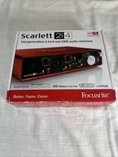 FOCUSRITE  SCARLETT 2i4 1st GEN 2 CHANNELS USB AUDIO INTERFACE PARTS or REPAIR