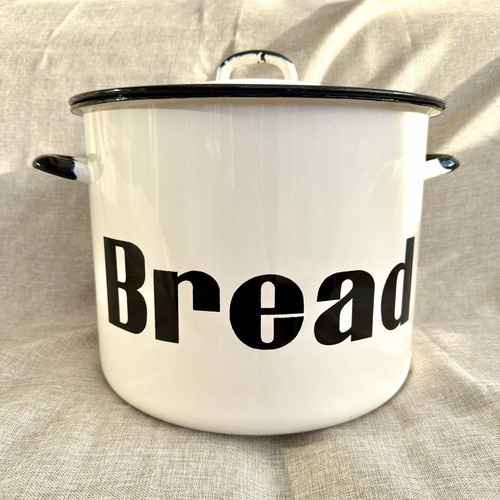 Vintage enamel bread - bread, large