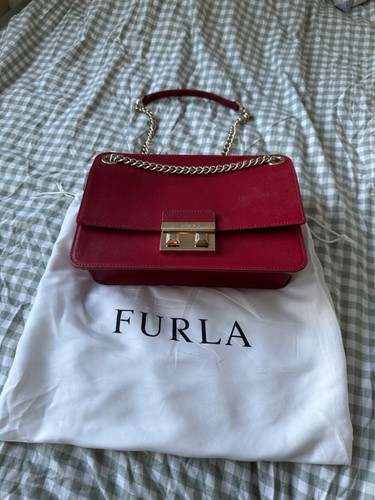 Furla bella red leather - furla,