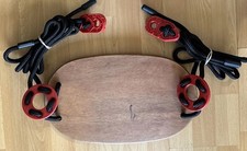 IKEA EKORRE Kids Hanging Wooden 1 Swing Seats & Handles / Rings Treehouse /Gym