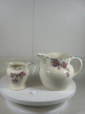 2 X Myott Floral Creamer And