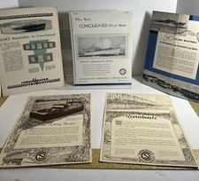 1930’s Consolidated Play Boat - Shipbuilding Corp. Lot Of 5 Catalogs & Brochures