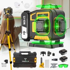 Leveling Rotary Laser Level 360° Cross Line Measure Tool 16 Lines Green Self