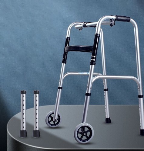 Folding walking frame wheel - folding,