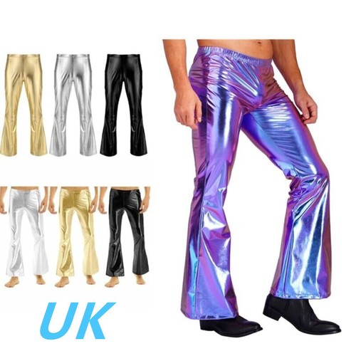 Mens shiny metallic disco - shiny,