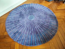 rare vintage hand tufted round rug design verner panton for habitat 1999