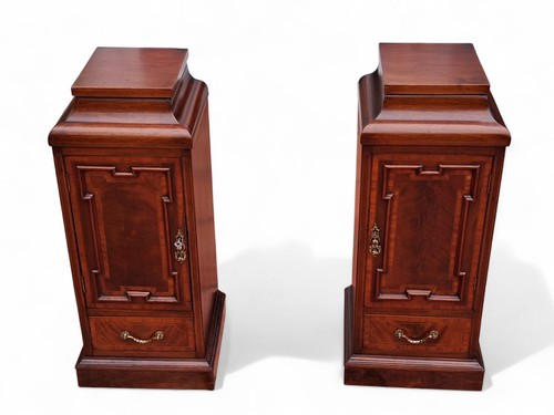 Pair antique mahogany - of,