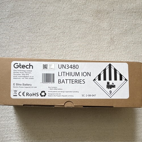 Gtech bike battery - battery, li-ion