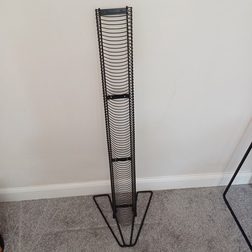 Black metal wire storage - cd,