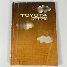English Manual Booklet for Toyota Knitting Machine KS901