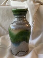 West German Vase ‘Bay Keramik’ with Green Mottled Glaze