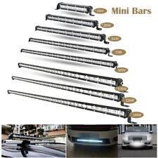 7/13/20/25/32/38/45/50 inch Single Row Slim LED Work Light Bar Car Off road SUV