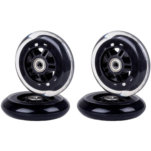 Black 100mm scooter wheels - black,