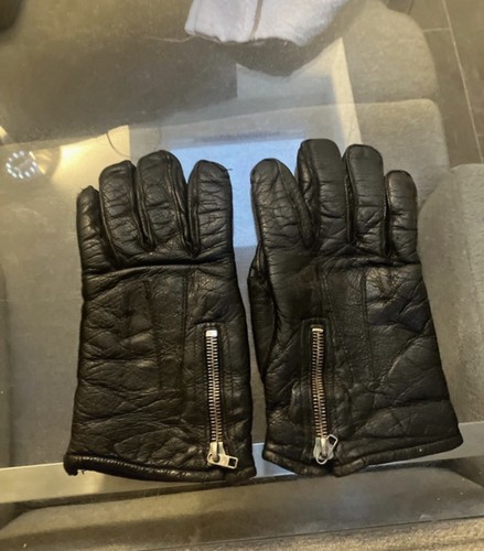 Old vintage zippered leather - vintage,