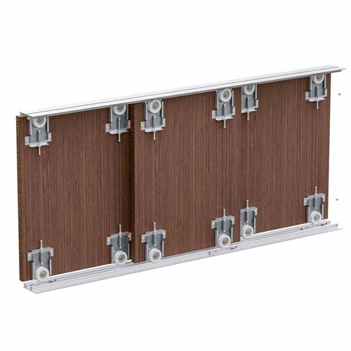 Wardrobe sliding track - sliding, system