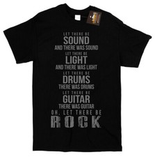 ACDC Unofficial Rock Lyrics Song Music T-shirt - 80s Heavy Metal Band Fan Shirt
